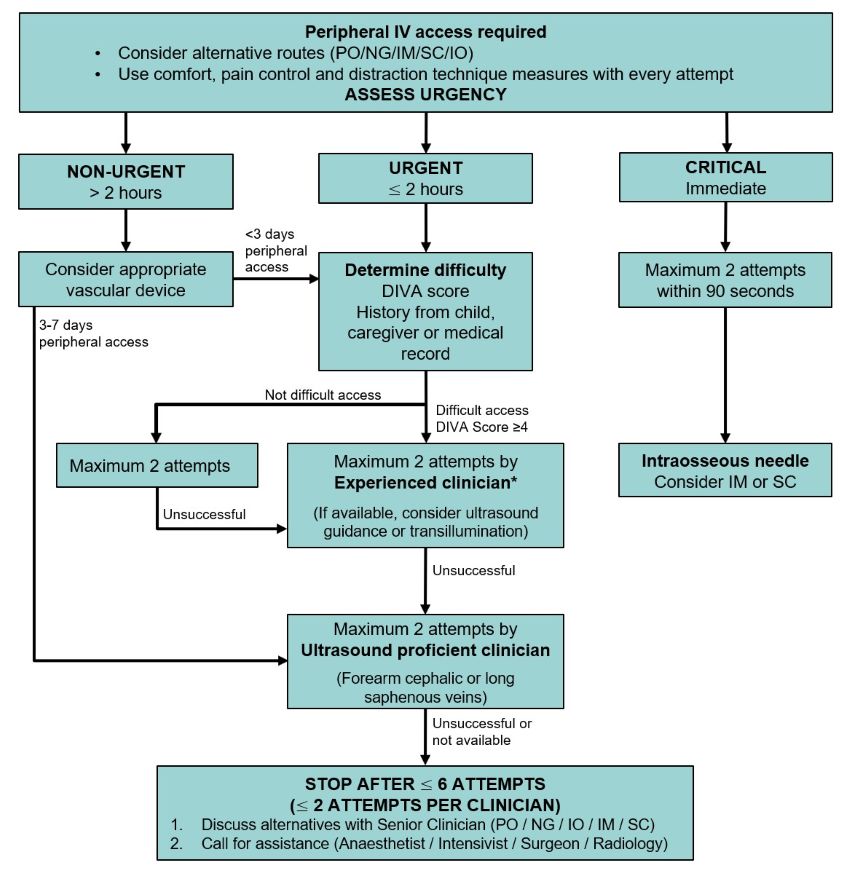 IV access flowchart 2025 small IV access flowchart 2025 small
